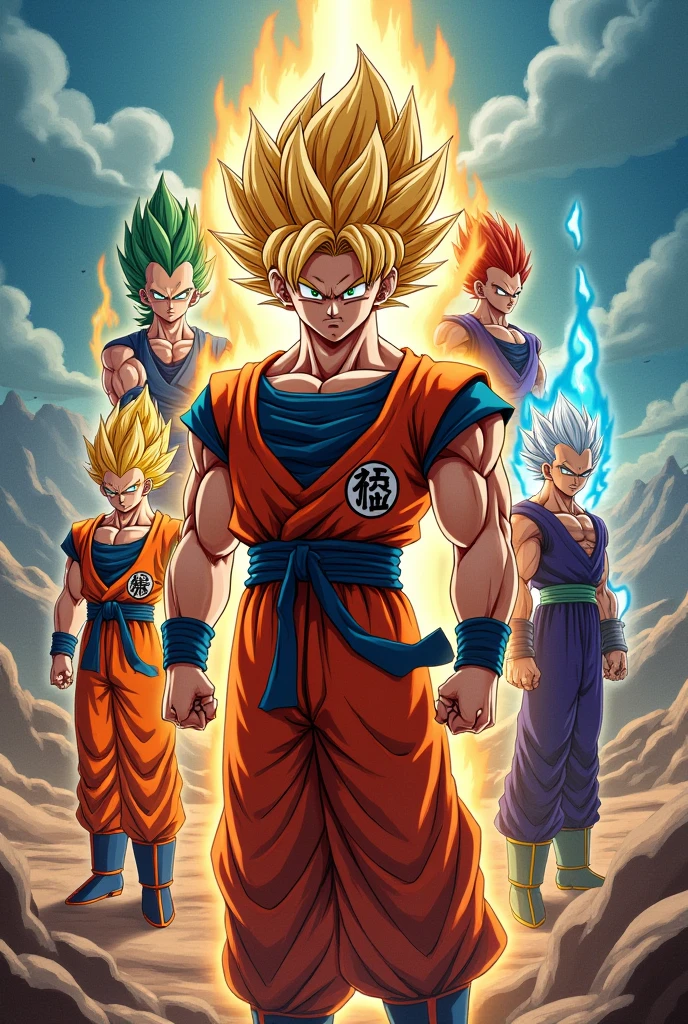 Create an image of a live action Dragon Ball Z