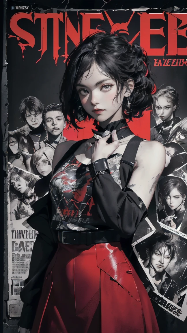 ((((Dramatic))), (((Rough))), (((intense))) film poster featuring a young Miss as the central character. She stands Have faithly in the center of the poster, wearing a fashionable and edgy clothing, with a determined Performance on her face. The background is dark and Rough, With a sense of crisis and tension. The article is Bold and Attract attention, with a striking tagline that adds to the overall feeling of drama and excitement. The color palette is mainly dark with splashes of Lively colors, giving the poster a Dynamic and visually Touching appearance,Tai Chi E, text on the poster says the word SLAYER
(magazine:1.3), (cover-style:1.3), Fashionable, Miss, Lively, clothing, pose, front, rich and colorful, Dynamic, background, element, Have faith, Performance, Keep, statement, Accessories, majestic, curled, surrounding, Touch, Scenes, article, cover, Bold, Attract attention, title, fashionable, Font, striking, title, big, Touching, modern, trend, concentrated, Fashion,