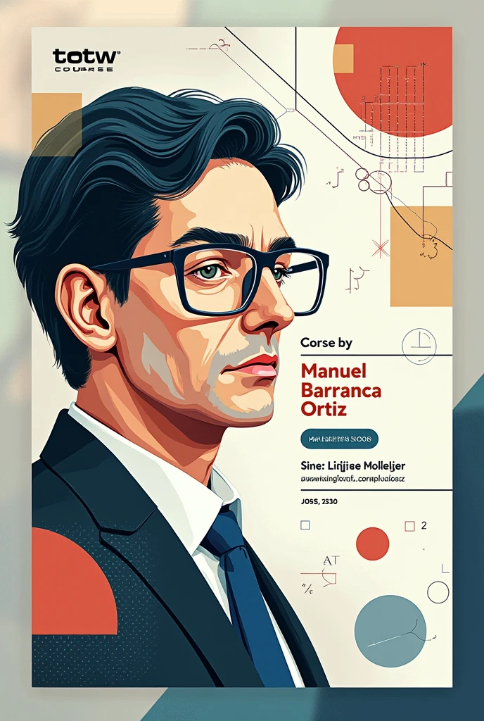 Make me a cover for the math subject With this data ESC. Sec. GENERAL. "MANUEL SAEN"
MATHEMATICS III Barranca Ortiz José Manuel 3°AN/L: 7 PROFESSOR ALFREDO ABARCA ALMAZAN 2024-2025