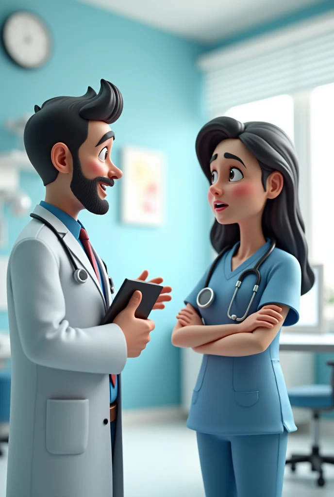 A doctor and a patent man 3d