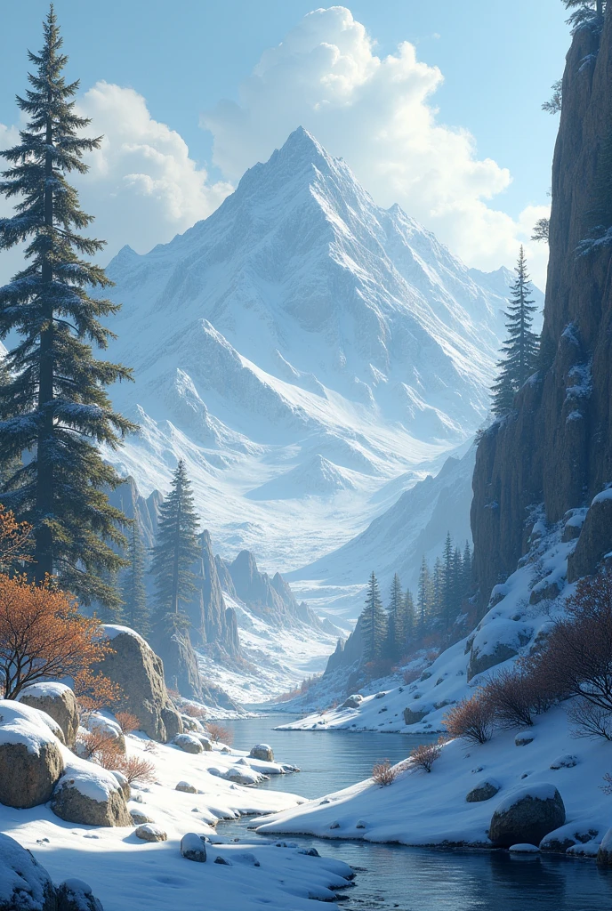 make another example of atmospheric perspective of 1. snowy biome 2. desert biome 3. plateau 4. tropic and jungle