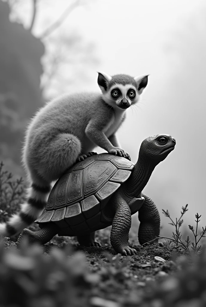 Turtle and lemur realism