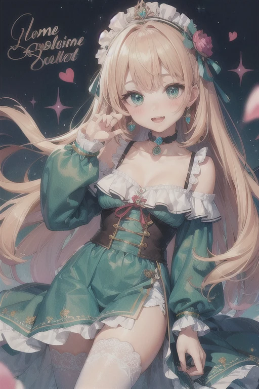 ((Highest quality)).((Highest quality)).8k.cute、(choker).eyes are emerald、Cute clothes、Loved by everyone、