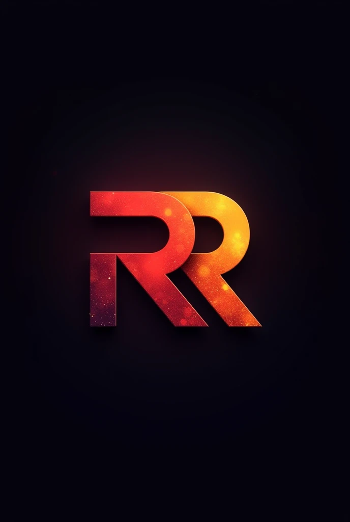 (RR photographer ) logo dark blackground redy and yellow 
