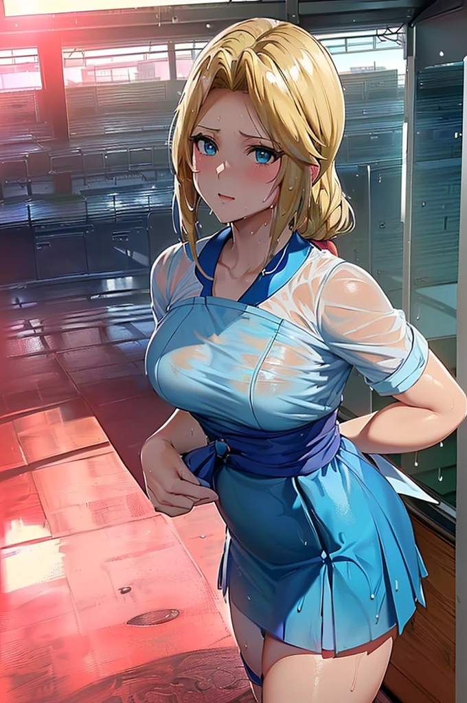 Masterpiece 8k(((((Alice))))) ((woman,The facial expression is accurate,Anime style face,greenish blue eyes )) Group (((((Location: School classroom))))) 8k(((((high school girl))))) (((((The place is school))))) (((((womanは授業を受けている))))) 8k(((((Wet))))) ((The depiction of the breasts is accurate)))