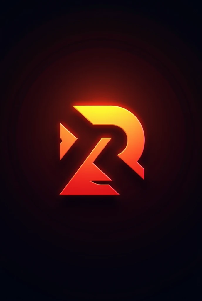 (RR photographer ) logo dark blackground redy and yellow