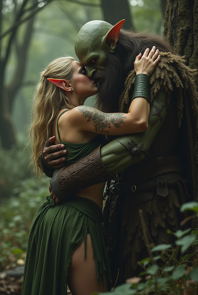 An elf_girl fucked by an orc