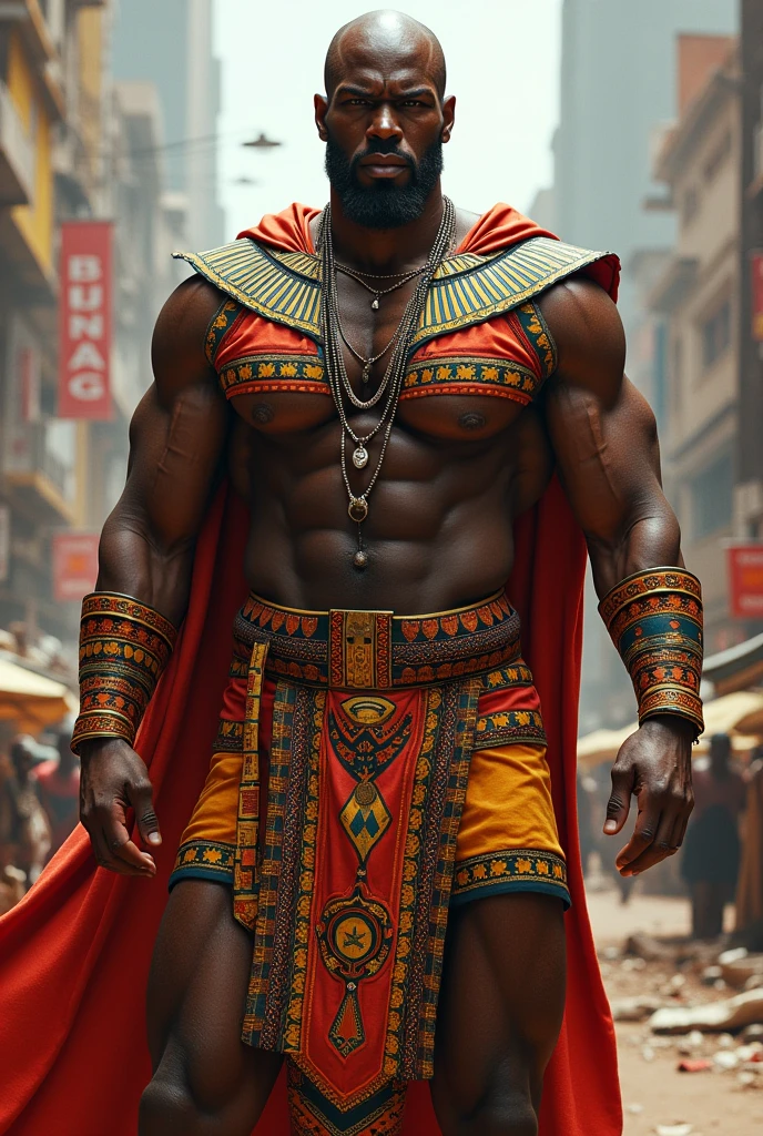 Homelander but with a kenyan costume

