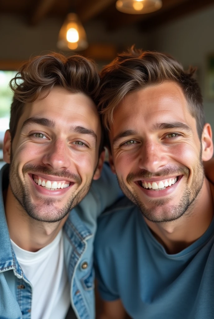 Selfie photo of a 2 young man 