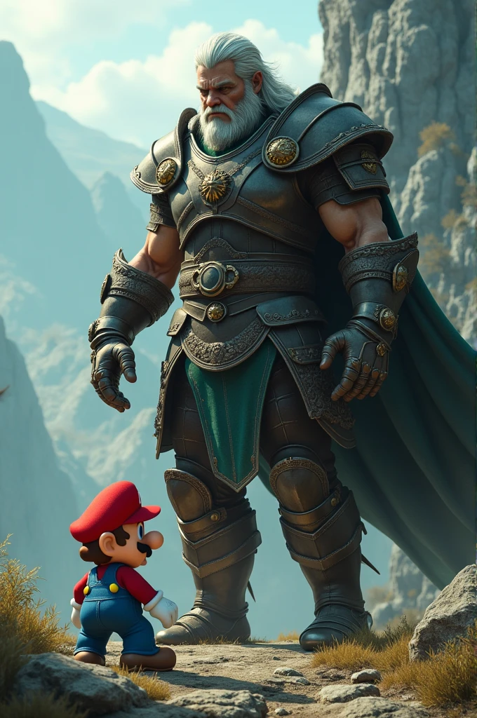 The Mario Bros Character Scared Of The Protagonist Of The Game Skyrim