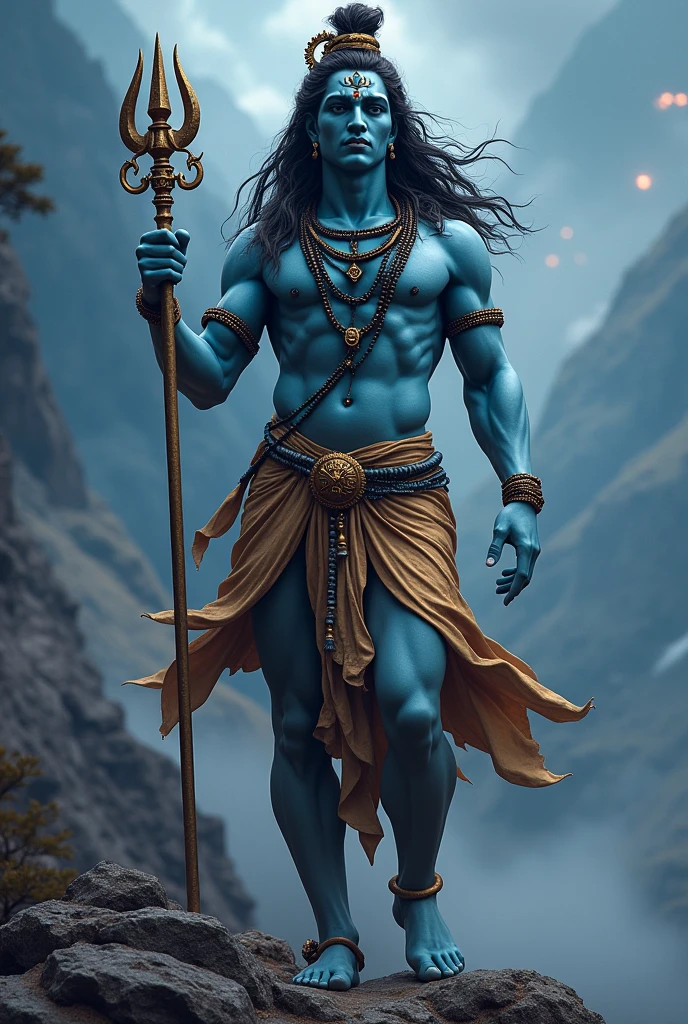 Lord Shiva is a major deity in Hinduism, revered as the "Destroyer" within the Trimurti, which also includes Brahma the "Creator" and Vishnu the "Preserver." He is known for his immense power and is often depicted with a blue throat, symbolizing the poison he consumed during the churning of the ocean (Samudra Manthan) to save the universe from destruction.
Shiva is also associated with asceticism and meditation, often depicted in a yogic posture on Mount Kailash, his heavenly abode. He has various forms and manifestations, including:
1. **Nataraja**: The Lord of Dance, symbolizing the cosmic cycles of creation and destruction.
2. **Lingam**: A formless representation that is worshipped as a symbol of Shiva's power and energy.
3. **Bholenath**: A name highlighting his benevolent and compassionate nature.
Shiva's consort is Parvati, and they have two sons, Ganesha and Kartikeya. He is often depicted with various symbols, such as the trident (trishula), drum (damaru), and the crescent moon on his head, representing time.
Shiva's followers are known as Shaivites, and he is worshipped through various rituals, mantras, and festivals, notably Maha Shivaratri, which celebrates the greatness of Lord Shiva. He embodies the dualities of creation and destruction, asceticism and sensuality, making him a complex and multifaceted figure in Hindu theology and spirituality.