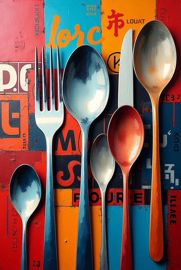 Amna cutleries painting logos