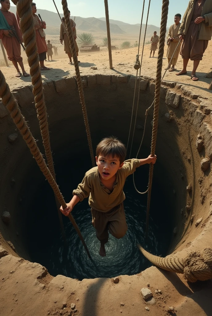 A 1 boy was rescued from a well