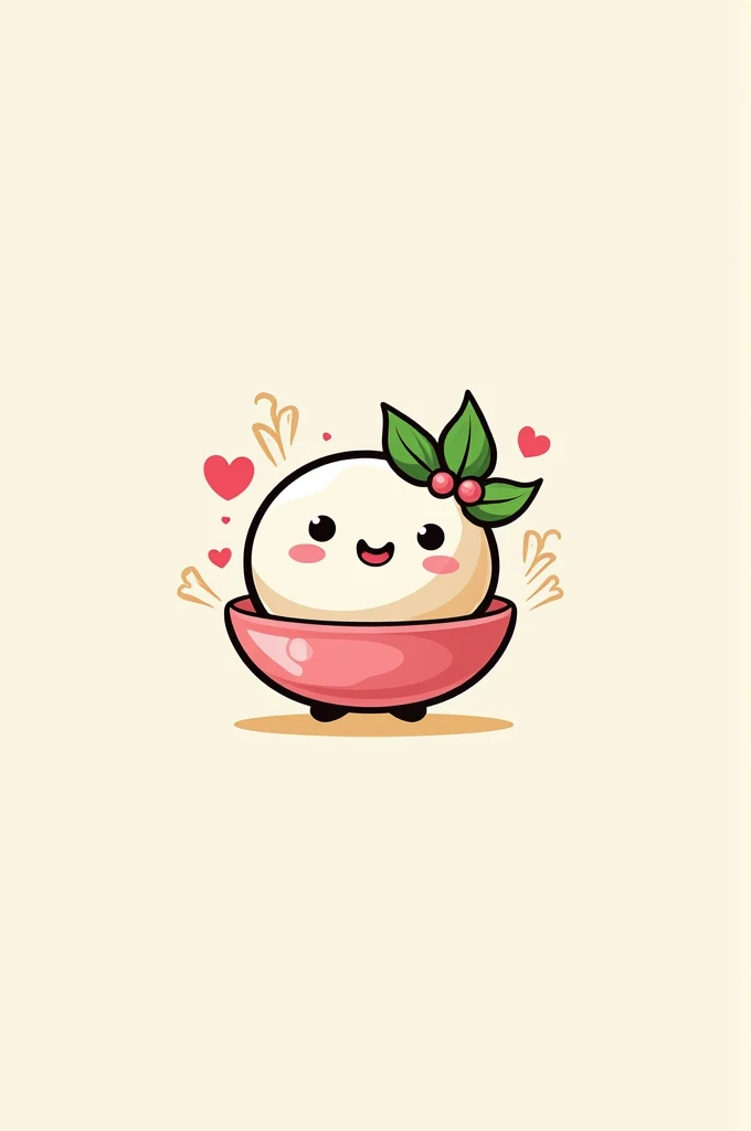  a  pink and green logo for homemade Japanese snack 