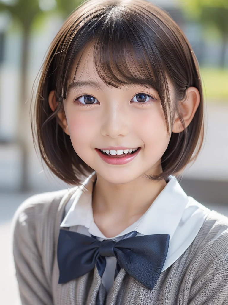 NSFW,(A portrait of a young girl in school uniform:1.5), with a bright expression, glowing white skin, glossy face, shimmering cheek, small face,(best looks:1.5),very beautiful glossy hair,(shiny silver short hair:1.5),shimmering clear alluring bright large pale blue eyes,downturned eyes,charming eyes,balanced eyes,eyeliner,(a ultra beautiful lovely cute girl,charming smile,perfect bust:1.25),masterpiece,photorealistic, 16k, high quality, masterpiece,realistic portrait,high resolution fix,(Ecstasy,Orgasm face,sexual climax:1.5)