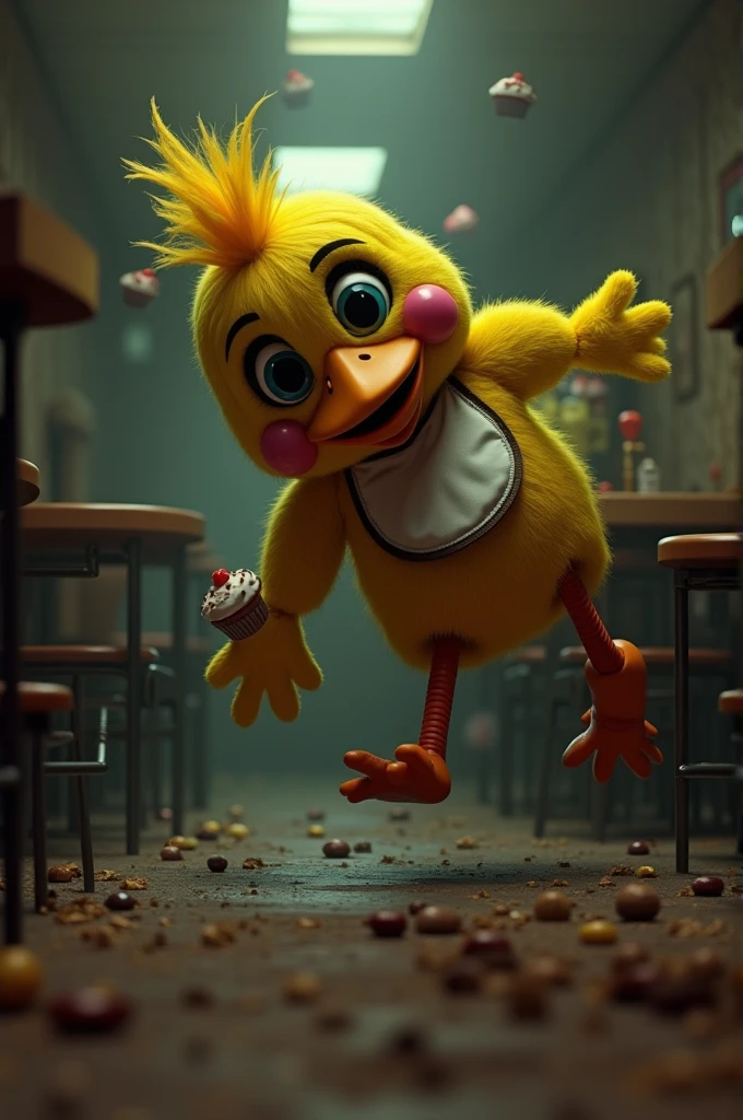 Chica dropped