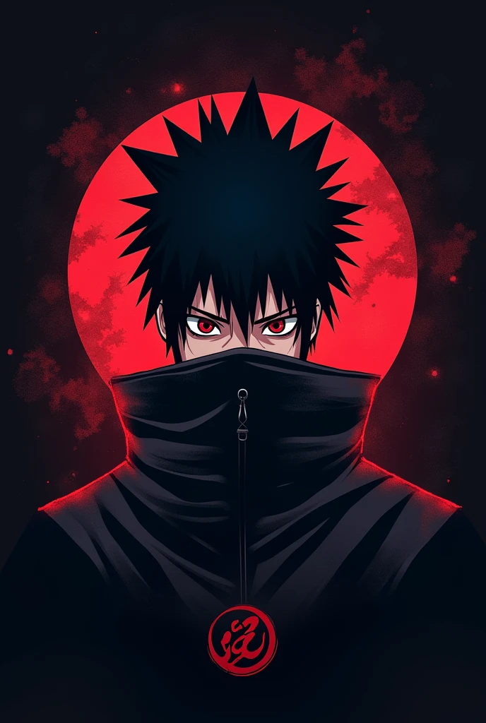 One gaming logo  obito akashuki anime character 

