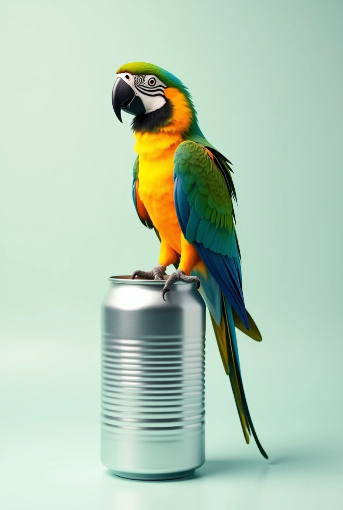 Parrot on the can Square image