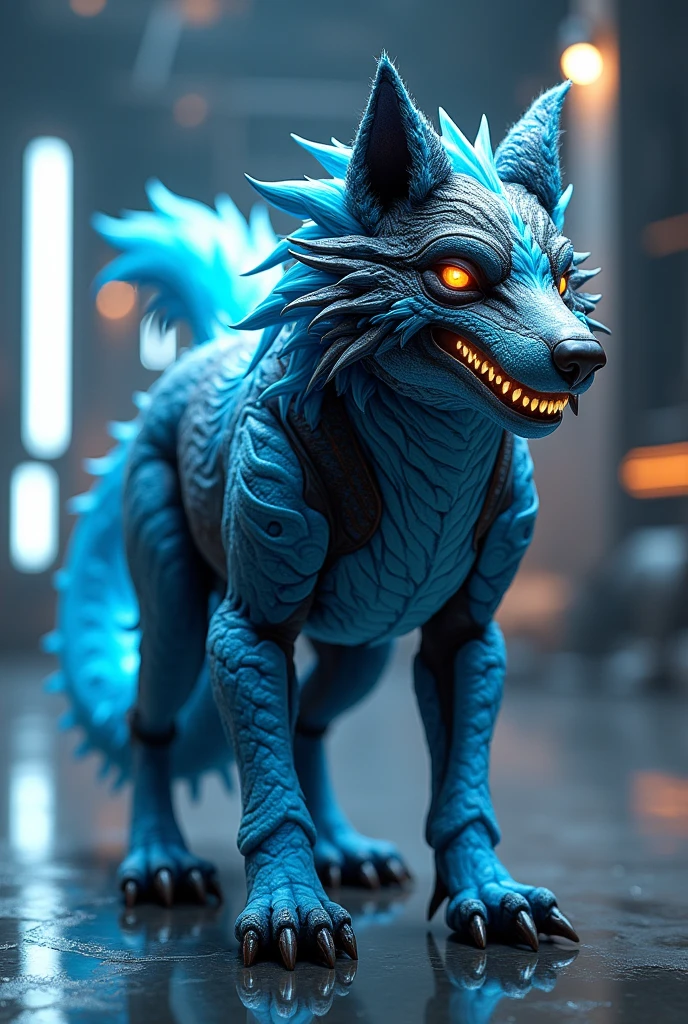 Furry protogen
Futuriste
Fourrure bleu noir et blanc
Furry
Loup protogen
Dragon