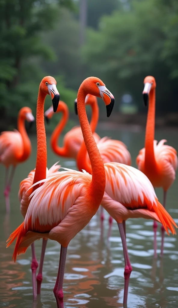 more Group of Flamingos Is Called a "Flamboyance"