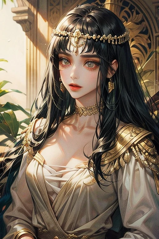 cleopatra, female. black hair
