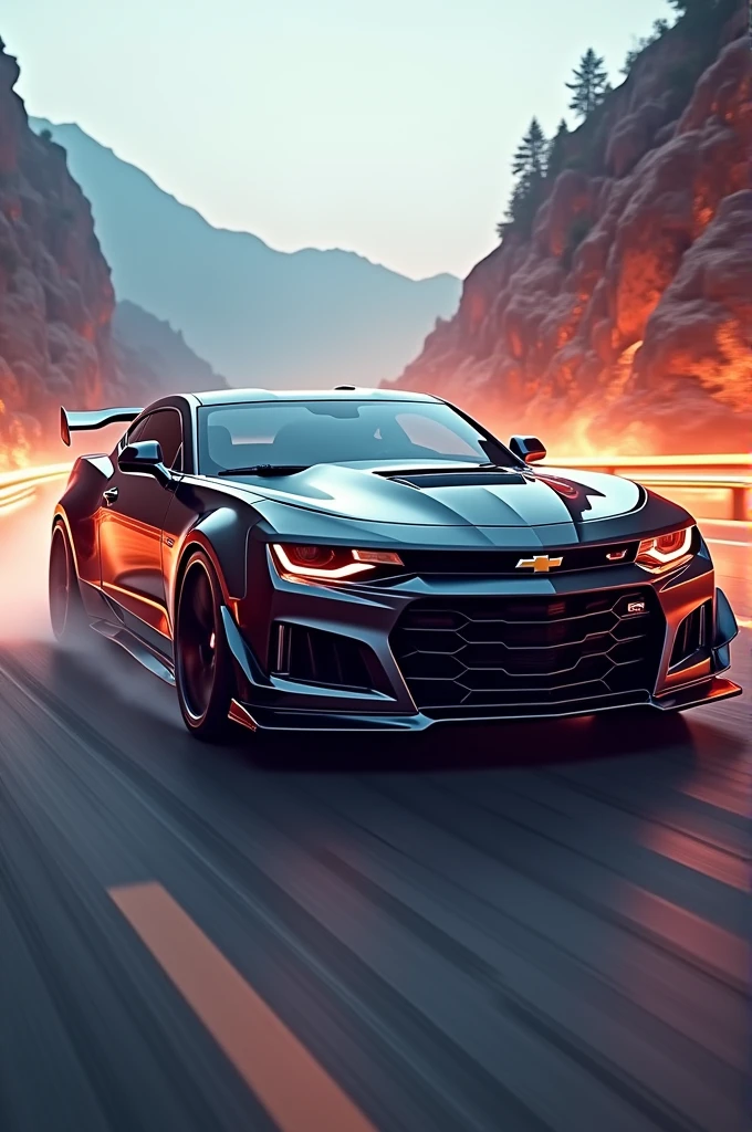 Generates an image of a camaro