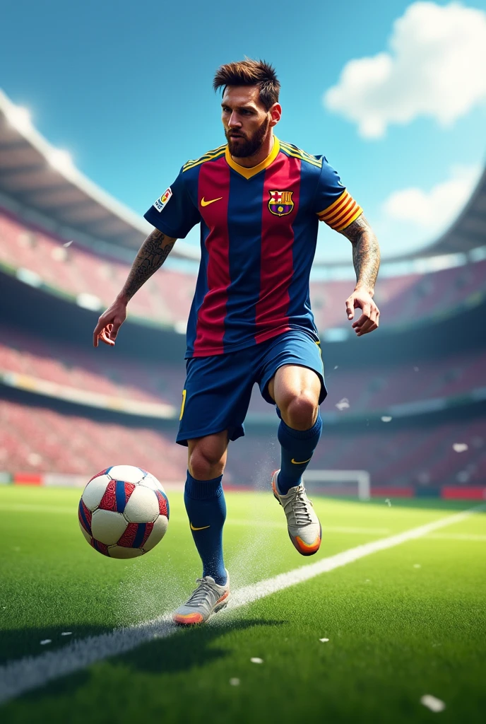 Messi is flying
