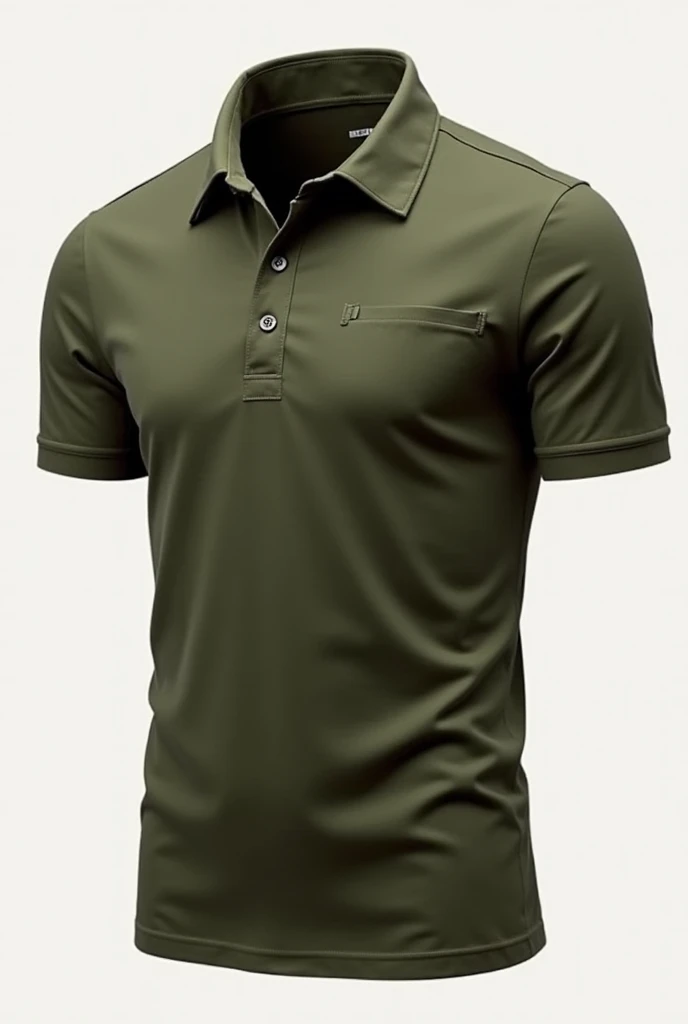 Classic military green short sleeve polo