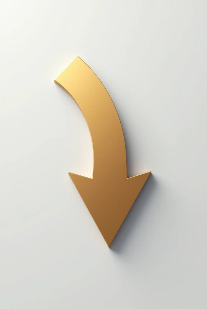 Create a simple curved arrow sign to show a direction