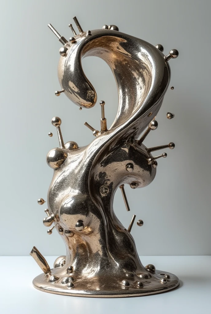 metal future and conceptual art liquid metal art caotic