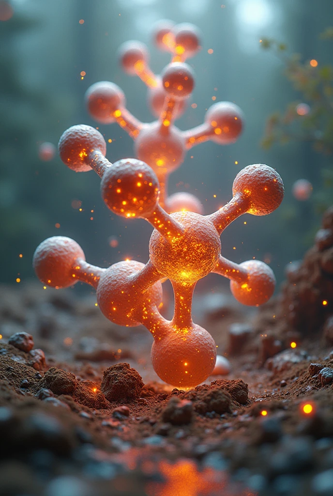 one molecule of caffeine, a DNA molecule and a bacteriophage virus consumed in a single image