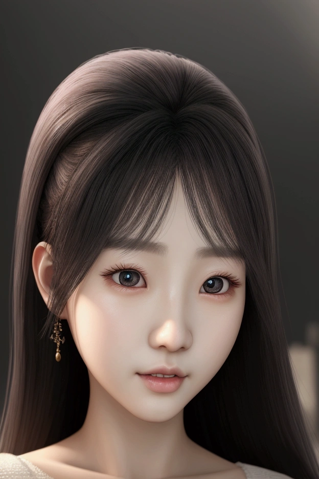 Photo Realistic a happy korean girl age 21, surprised expression, beautiful detailed eyes, beautiful detailed lips, extremely detailed face, large expressive eyes, long eyelashes, imagining entering a new world similar to the city in Final Fantasy VII Rebirth, vibrant colors, intricate details, kawaii style, octane render, 8k, highly detailed, photorealistic, dramatic lighting, volumetric fog (1:1)