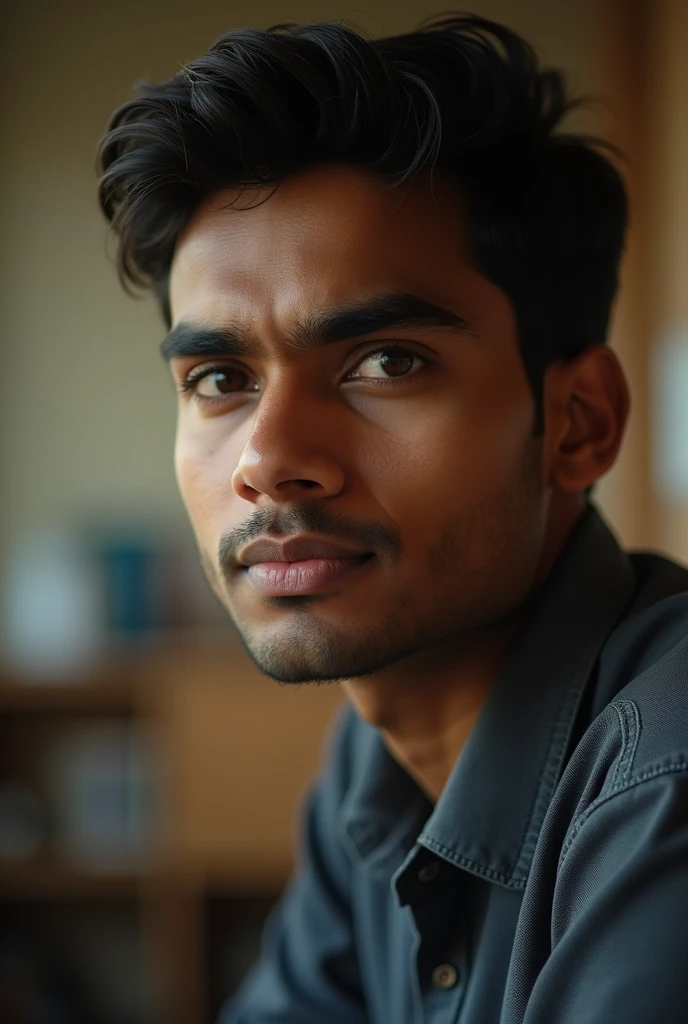 Ravi's success story regarding education can be used as motivation photo close up
