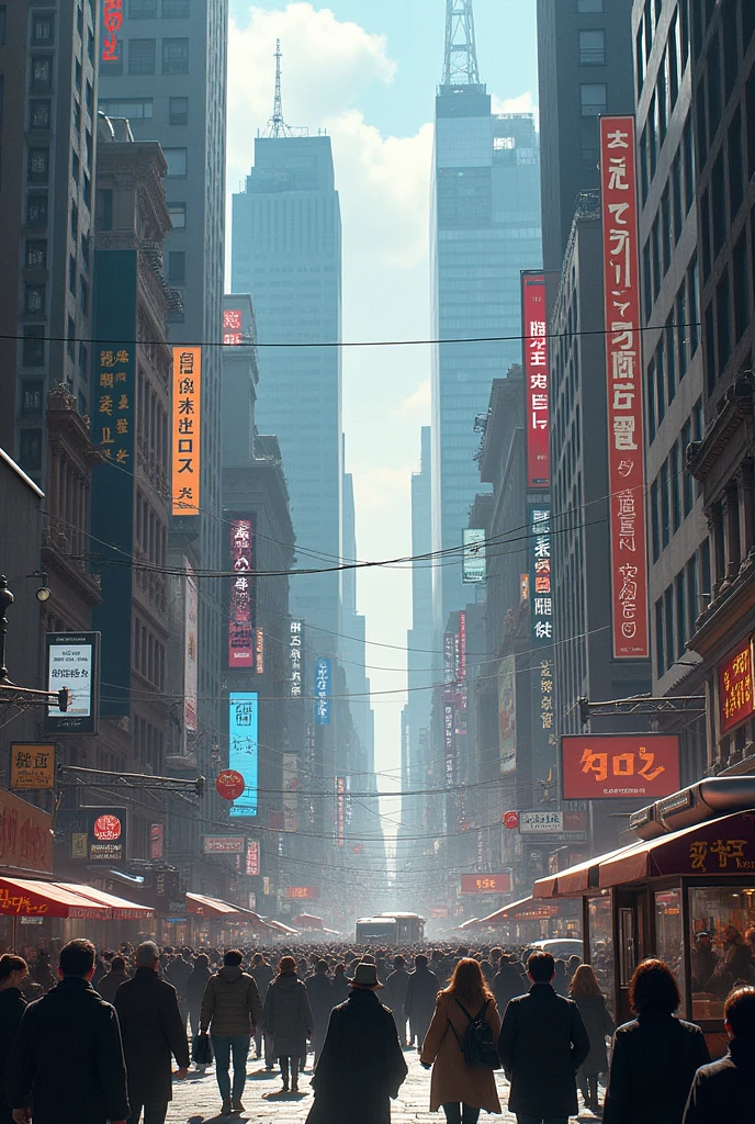 In a bustling city