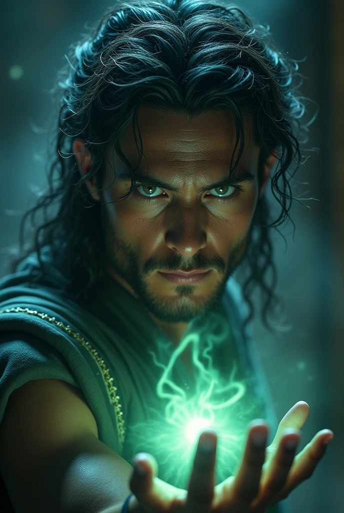 Hades  showing his aura and showing his face up close closer make him younger younger and looking straight