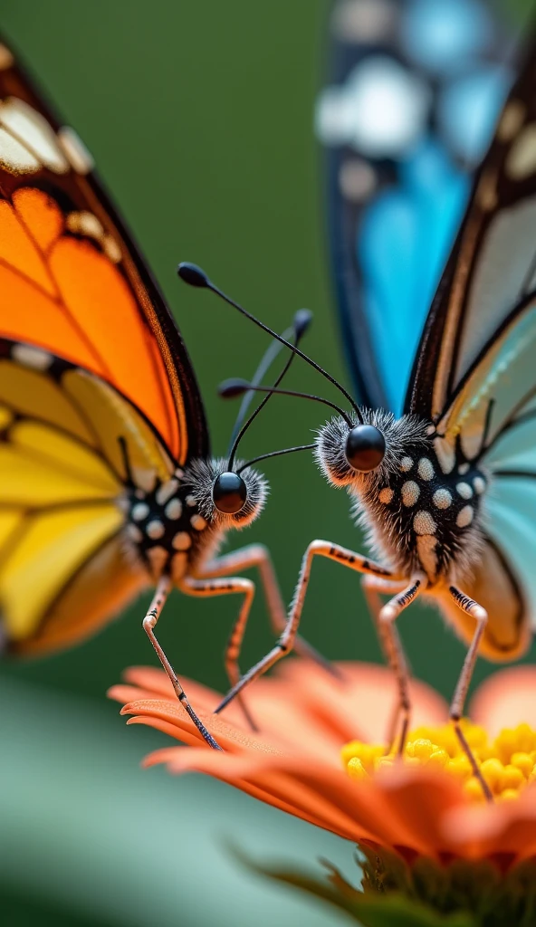 close up Butterflies Taste With Their Feet