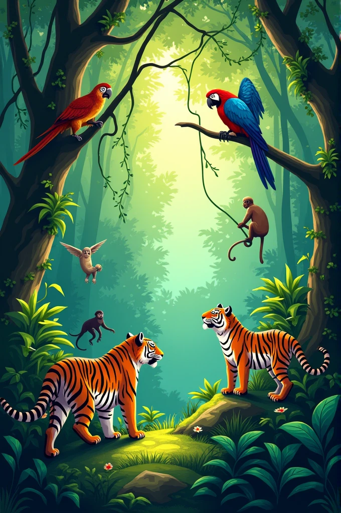 Jungle animals poem 