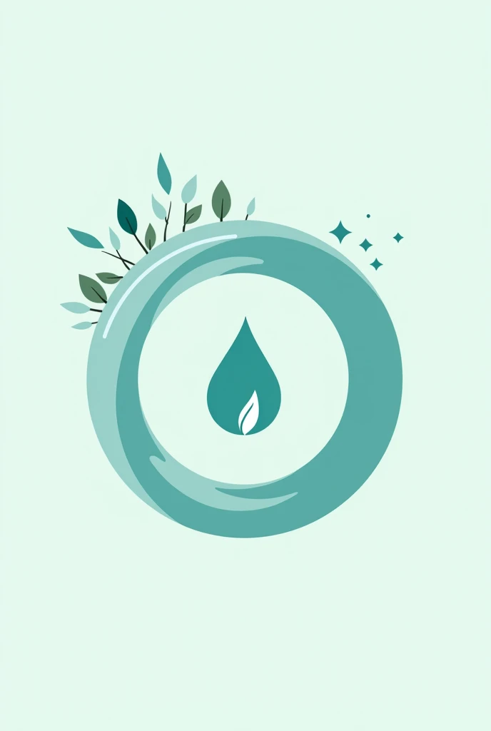 A logo for a cleaning campaign in a circular shape, easier to use.