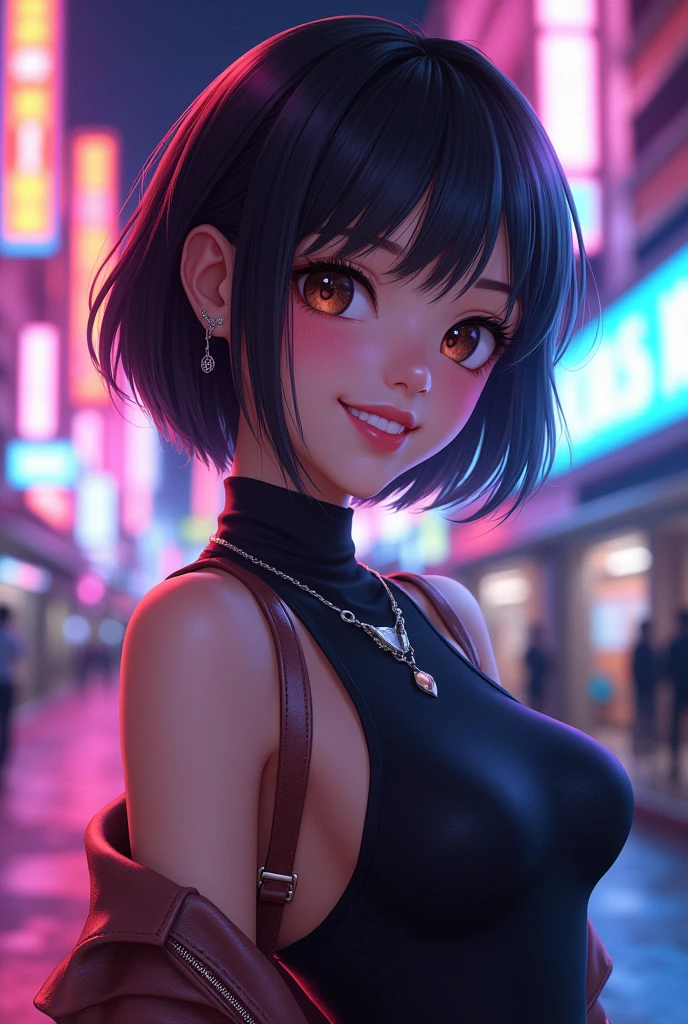 young girl, pretty, Asian, like Reiko Nagase from Ridge Racer Type 4