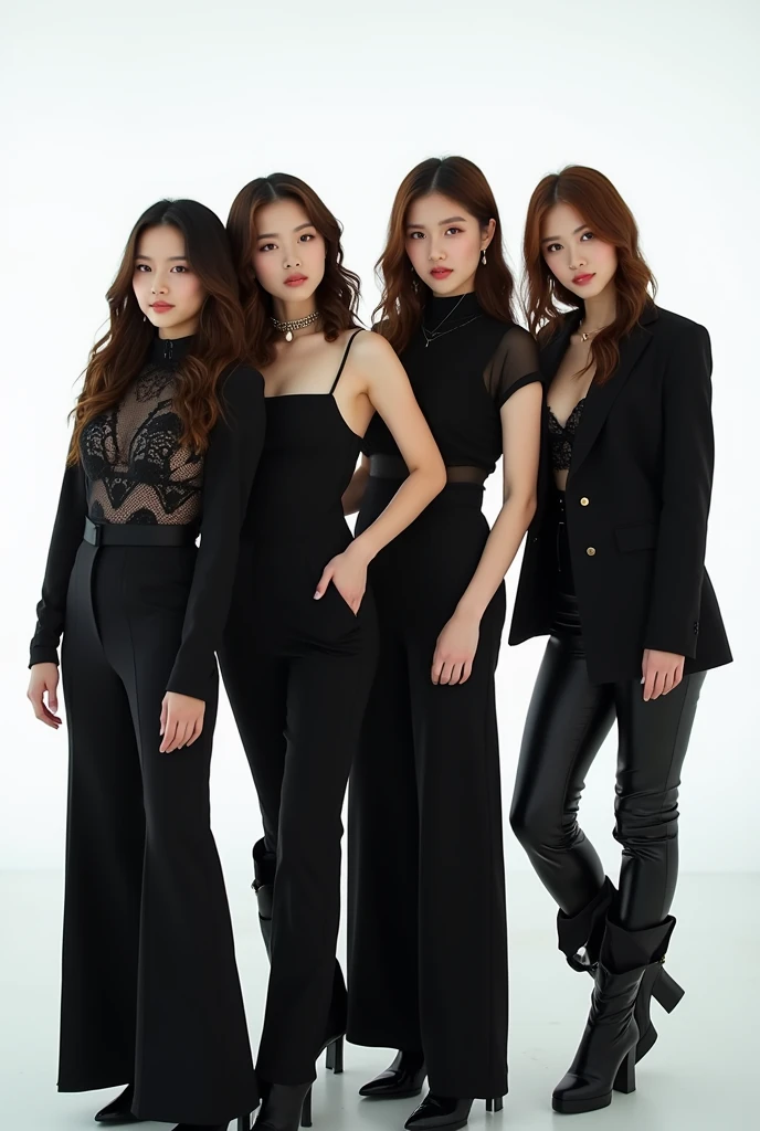 Photoshoot debut girl group. 5 member Concept black.