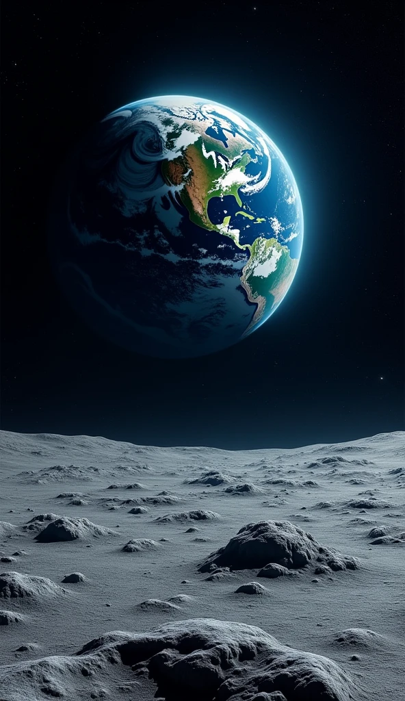 Earth as seen from the Moon