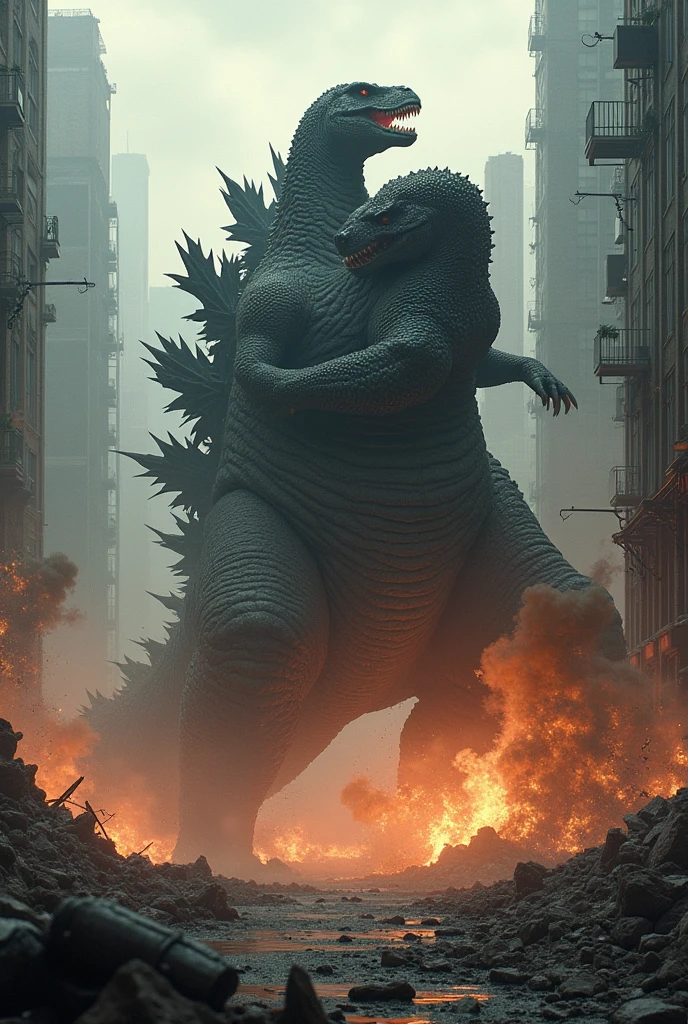 Dinosaur vs godzilla war