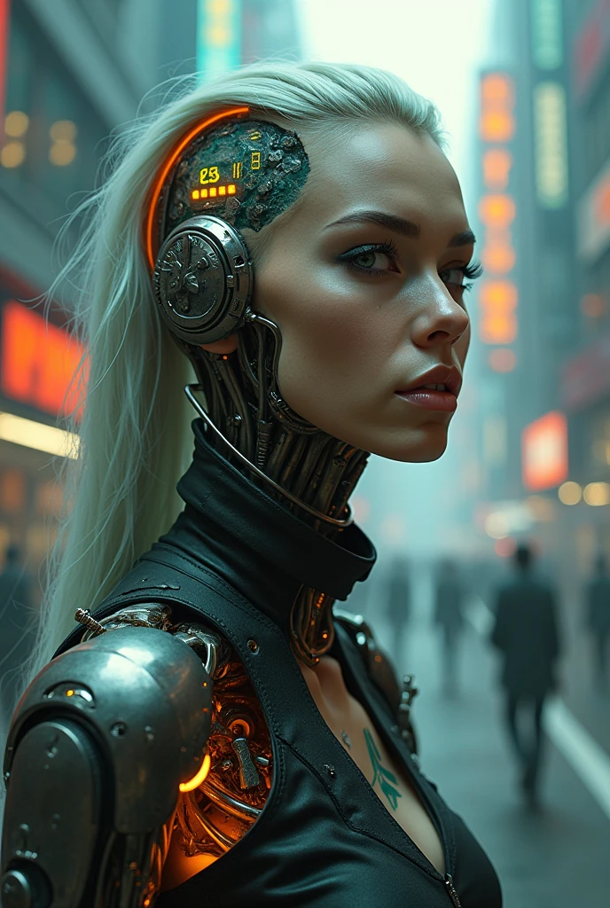 Detailed portrait cyberpunk (sks person), futuristic neon reflective wear, sci-fi, robot parts, ismail inceoglu dragan bibin hans thoma greg rutkowski alexandros pyromallis nekro rene margitte illustrated, perfect face, ((tattoo)), , matte skin, pores, wrinkles, hyperdetailed, hyperrealistic,, Moody Lighting, Hasselblad Award Winner, Soft Diffuse Lighting, Smirk,, machine face, fine details, realistic shaded, intricate, elegant, Futuristic cities、TOKYOcty、empty mechanical car、natta、Numerous cyborgs fighting surrounded by creepy cyborg DNAt."."agnes cecile, Written by Andre Masson, Francis Bacon, 4K, intrincate details, Attention to detail, awardwinning, 8K, crisp quality, hyper realisitic, Exquisite craftsmanship, nffsw, masutepiece, Lusciousness, Mesmeric, Dreamy, Eye-catching, Irresistible, Fascinating, Glorious, divine, Pretty, excellent, Gorgeous, Very cute, Adorable, classy, Stunning, water color, painting, artwork, beautiful girl, include colors white pearl gold jade, orange, teal, insanely detailed photograph, concept art cinematic film still insanely detailed photograph,a half machine half female cyborg,flesh and wiring,glowing metallic bones,tubes of glowing liquid,dissected human with machine interior,. shallow depth of field,vignette,highly detailed,high budget,bokeh,cinemascope,moody,epic,gorgeous,film grain,grainy,. digital artwork,illustrative,painterly,matte painting,highly detailed, 