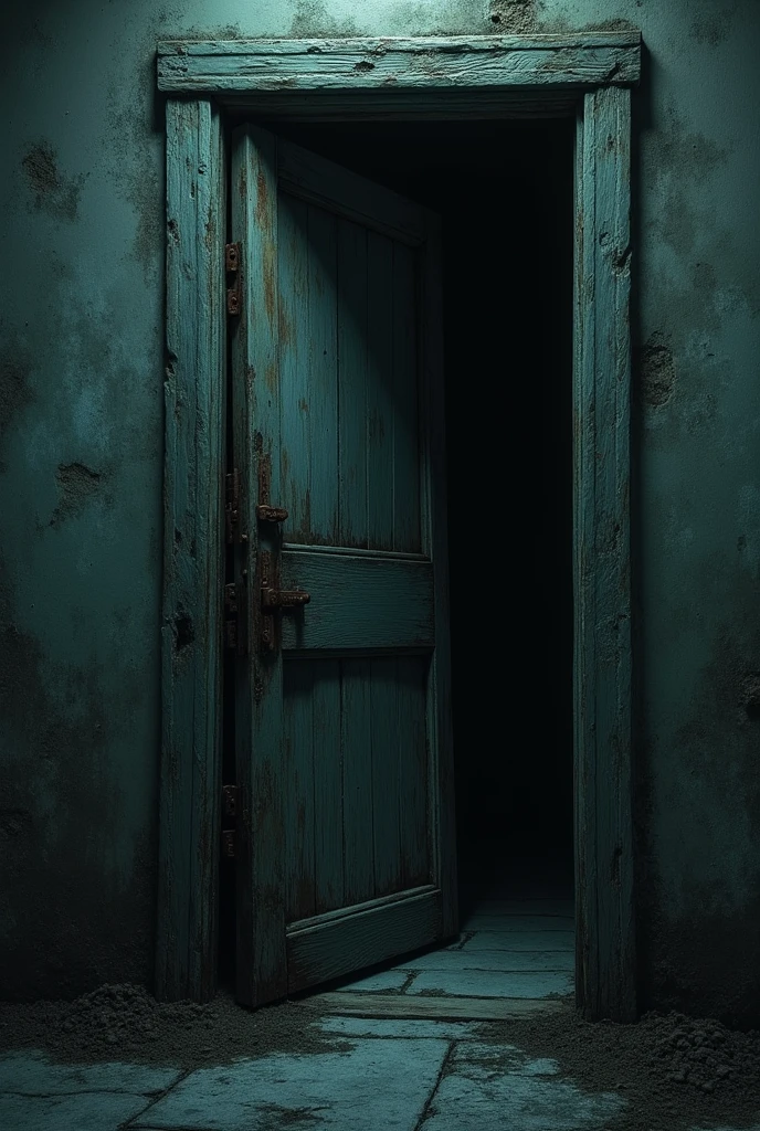 The picture of the mortuary door slightly open is creepy