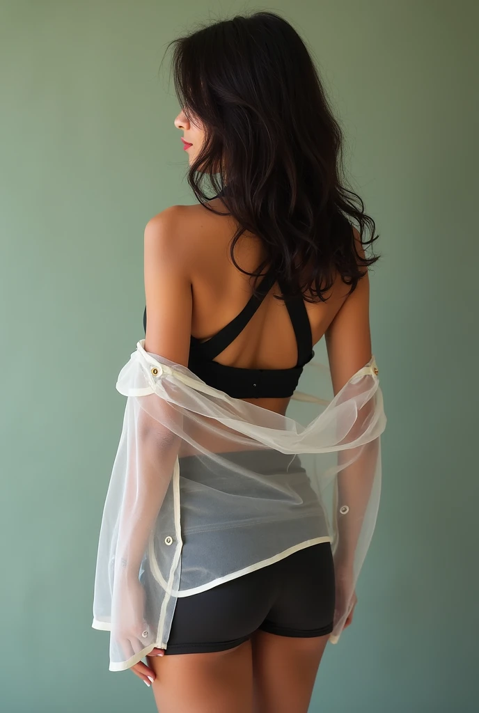 16 yr old hot indian girl wearing sports bra inside transparent shirt and mini skirt
Hot pose...
Back view