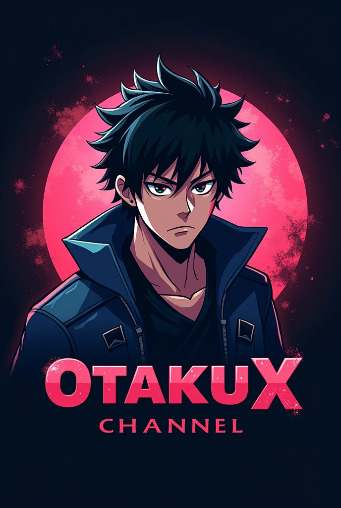 A logo for an anime cuts channel, preferably something masculine and creative, the channel name will be "OtakuX".