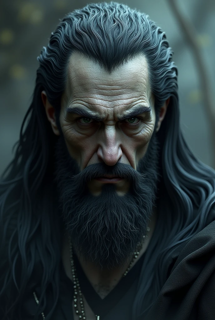 Hades majestic and showing that he is the king of the underworld make him go closer make his face closer