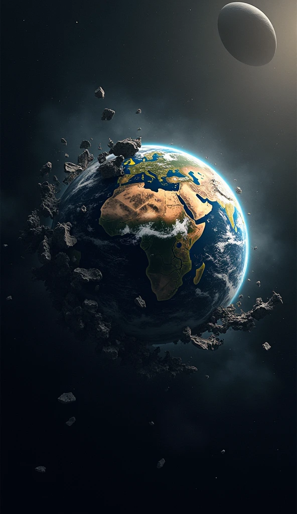 The collapse of the Earth seen from space
