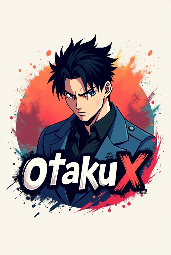A logo for an anime cuts channel, preferably something masculine and creative, the channel name will be "OtakuX". Have a leading role