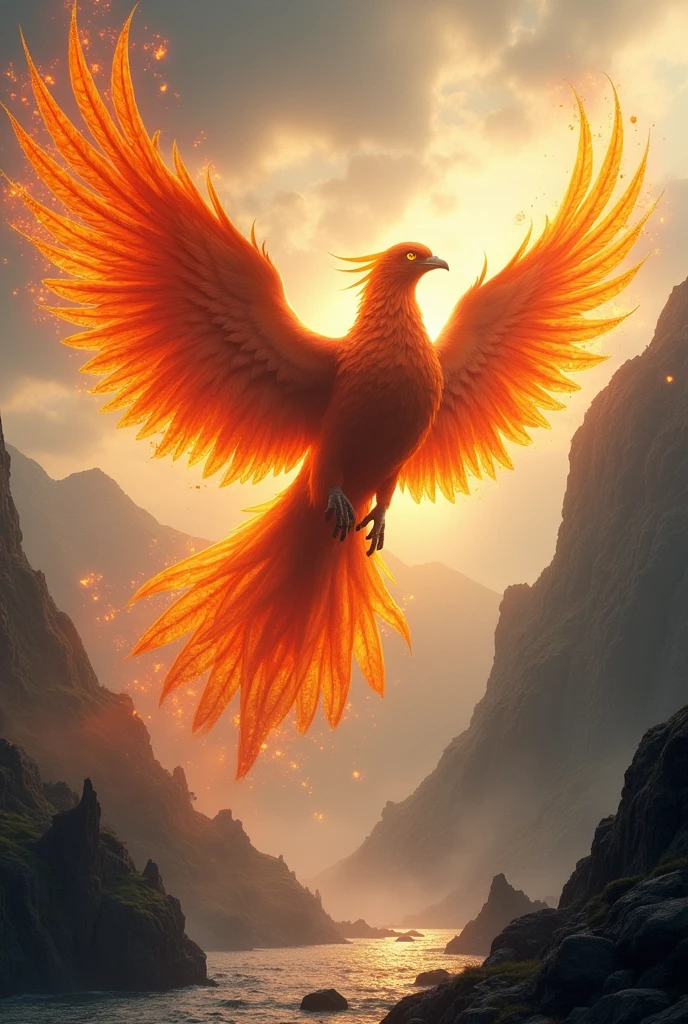 Fire dove, Dove God, phoenix taube, epic legendary, gigantic, near Bergen in the Middle Ages